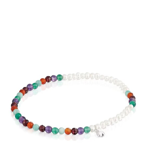 Tous Elastic Bold Motif Bracelet with Gemstones - Picture 1 of 4